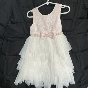American Princess Pink and Cream Formal Dress